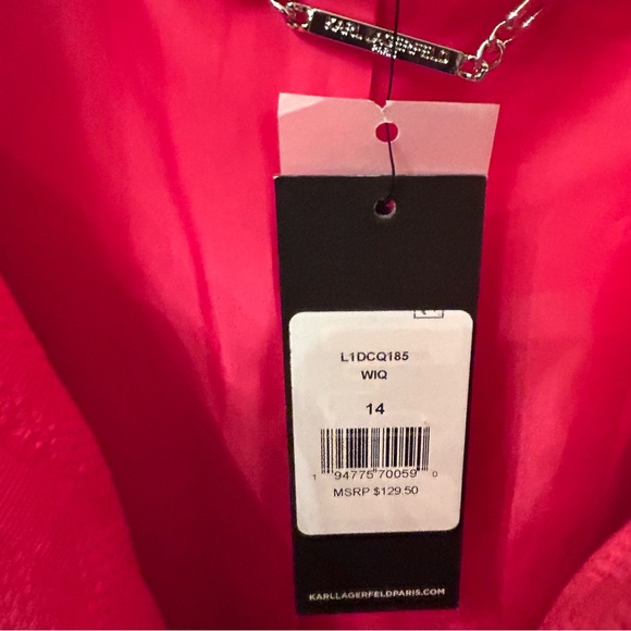 KARL LAGERFELD PARIS NWT Jacquard Jacket Size 14 🆕 - Picture 5 of 9